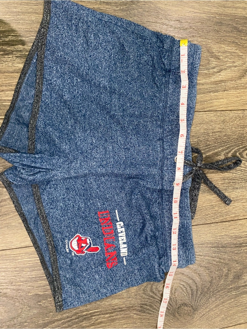 Women's Cleveland Indians Blue Pajama Shorts